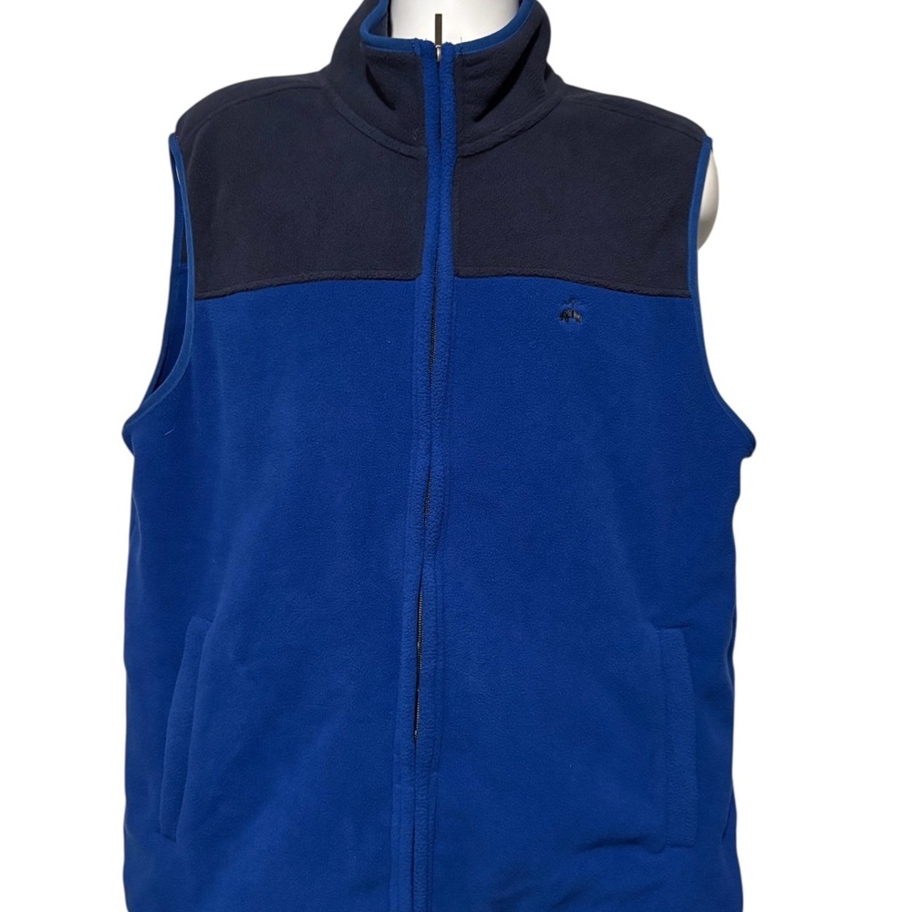 Brooks Brothers Men’s Zip Up  Vest Blue XXL